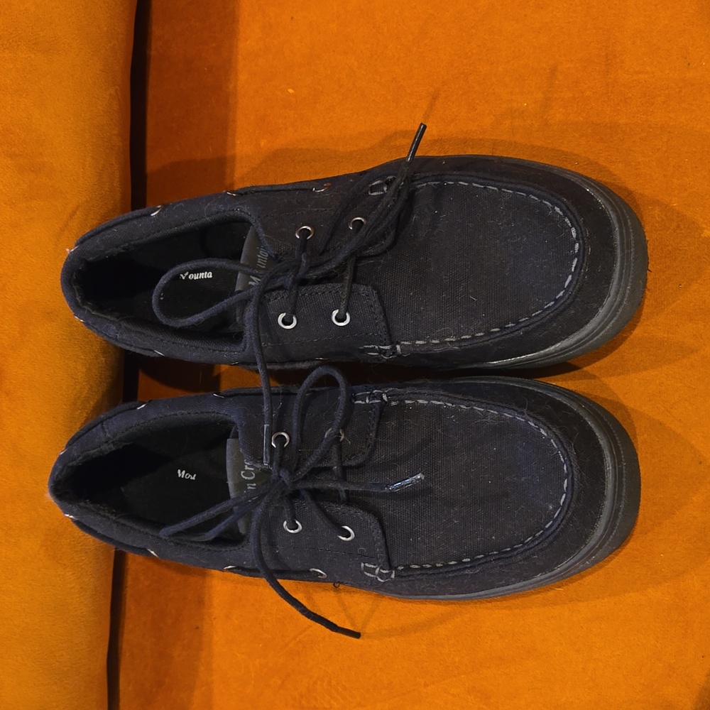 Mountain Creek Black textile Charles Boat Shoe with laces Size 8.5 Used